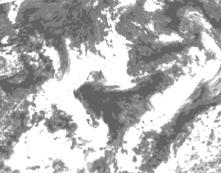 GDPS total cloud 240 hour forecast chart for Canada based on 2026/08/14 1200Z data