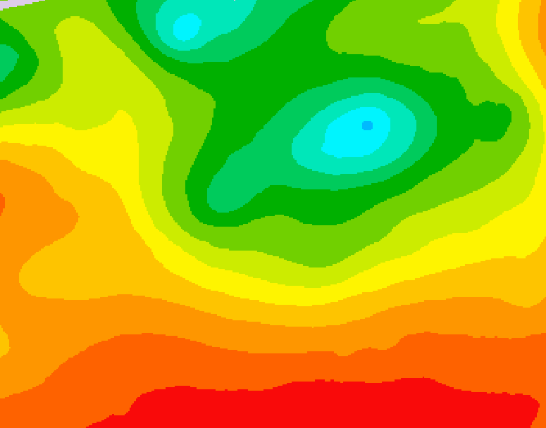 GDPS 500 millibar geopotential height 042 hour forecast chart for Canada based on 2026/08/15 0000Z data