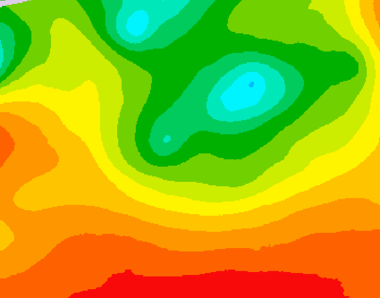 GDPS 500 millibar geopotential height 048 hour forecast chart for Canada based on 2026/08/15 0000Z data