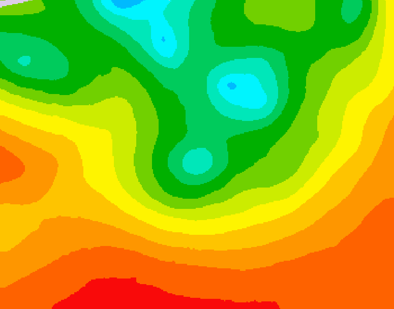 GDPS 500 millibar geopotential height 072 hour forecast chart for Canada based on 2026/08/15 0000Z data