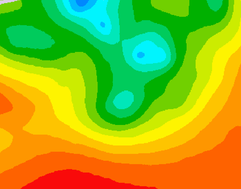 GDPS 500 millibar geopotential height 078 hour forecast chart for Canada based on 2026/08/15 0000Z data