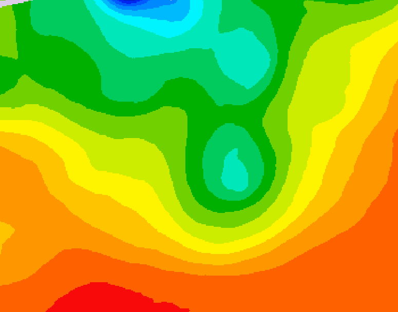 GDPS 500 millibar geopotential height 108 hour forecast chart for Canada based on 2026/08/15 0000Z data