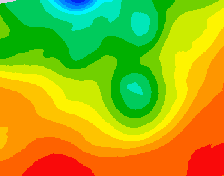 GDPS 500 millibar geopotential height 120 hour forecast chart for Canada based on 2026/08/15 0000Z data