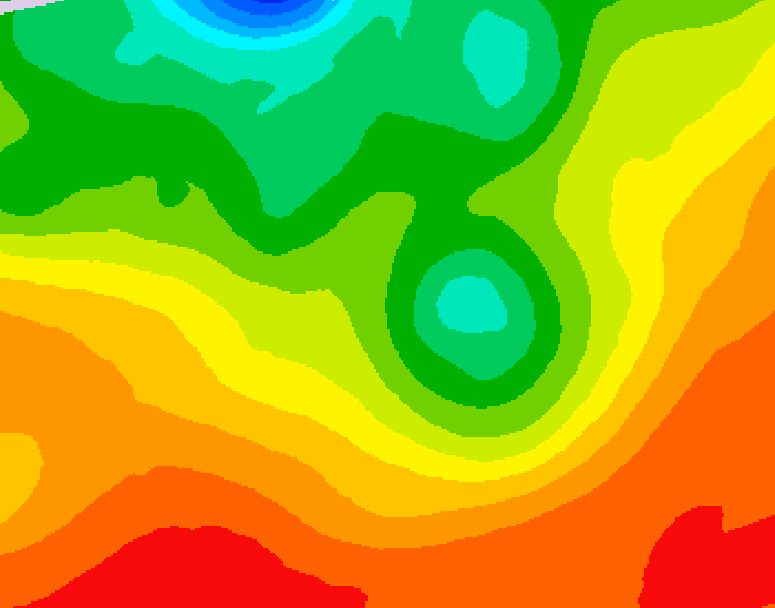 GDPS 500 millibar geopotential height 126 hour forecast chart for Canada based on 2026/08/15 0000Z data