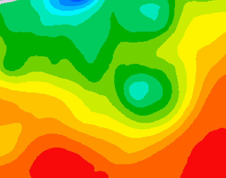 GDPS 500 millibar geopotential height 138 hour forecast chart for Canada based on 2026/08/15 0000Z data