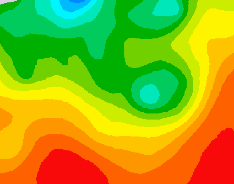 GDPS 500 millibar geopotential height 150 hour forecast chart for Canada based on 2026/08/15 0000Z data