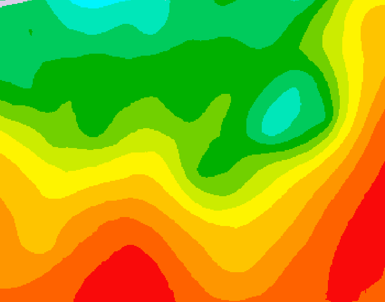 GDPS 500 millibar geopotential height 180 hour forecast chart for Canada based on 2026/08/15 0000Z data