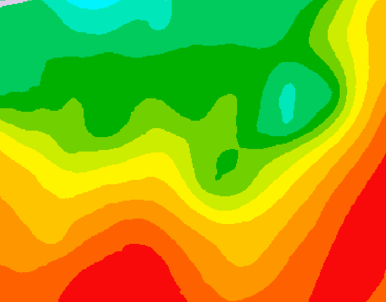 GDPS 500 millibar geopotential height 186 hour forecast chart for Canada based on 2026/08/15 0000Z data