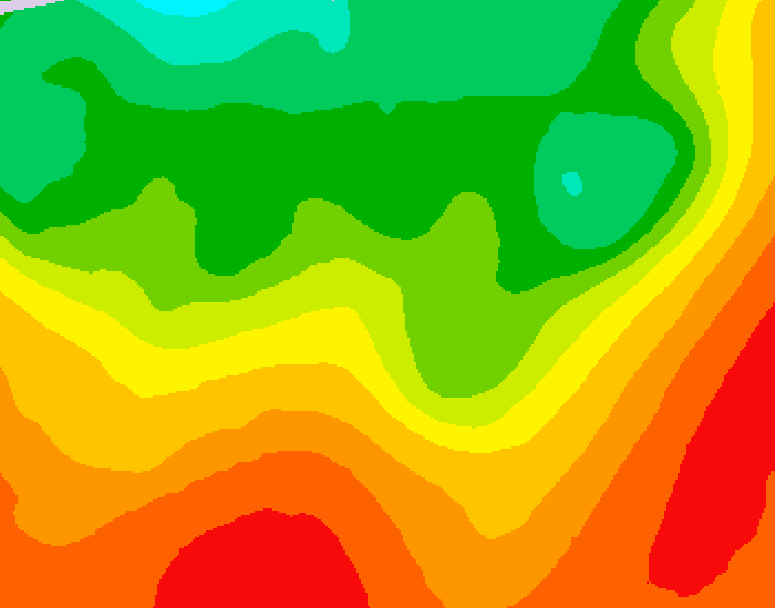 GDPS 500 millibar geopotential height 192 hour forecast chart for Canada based on 2026/08/15 0000Z data
