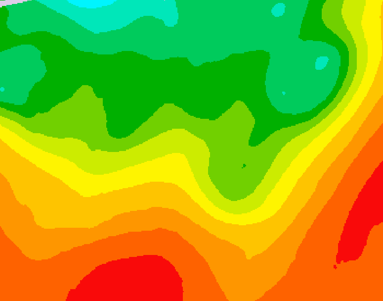 GDPS 500 millibar geopotential height 198 hour forecast chart for Canada based on 2026/08/15 0000Z data