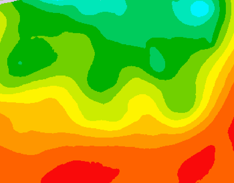 GDPS 500 millibar geopotential height 234 hour forecast chart for Canada based on 2026/08/15 0000Z data