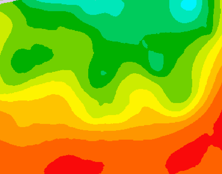 GDPS 500 millibar geopotential height 240 hour forecast chart for Canada based on 2026/08/15 0000Z data