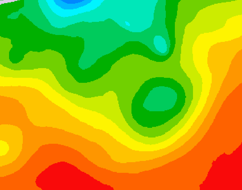 GDPS 500 millibar geopotential height 120 hour forecast chart for Canada based on 2026/08/15 1200Z data