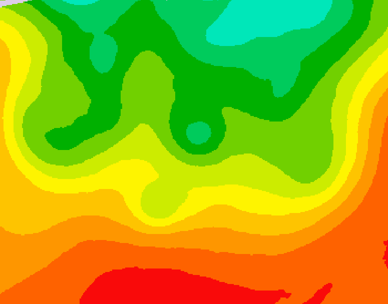 GDPS 500 millibar geopotential height 240 hour forecast chart for Canada based on 2026/08/15 1200Z data