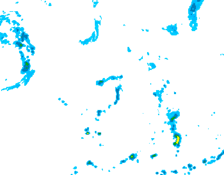 GDPS precipitation 060 hour forecast chart for Canada based on 2026/08/15 0000Z data