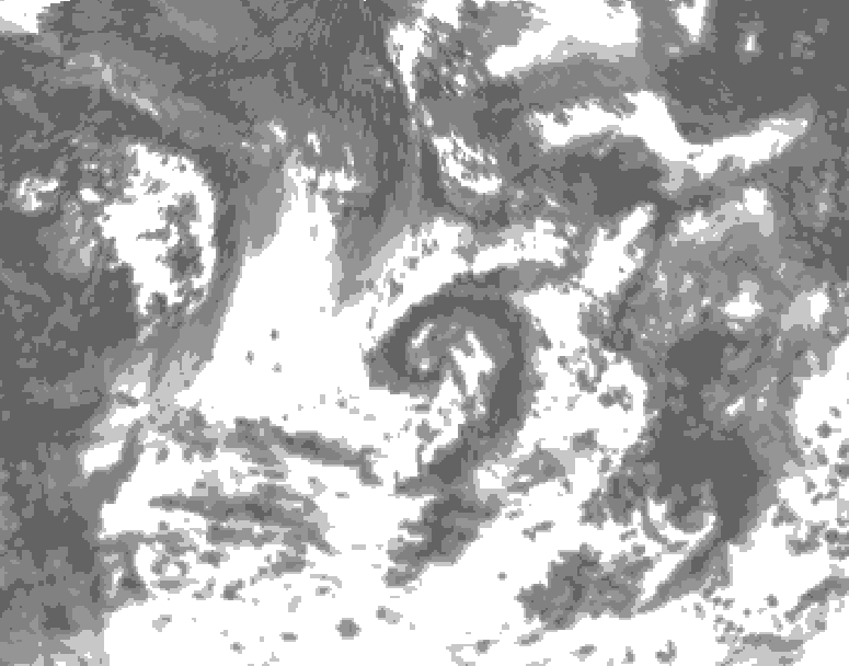 GDPS total cloud 078 hour forecast chart for Canada based on 2026/08/15 0000Z data
