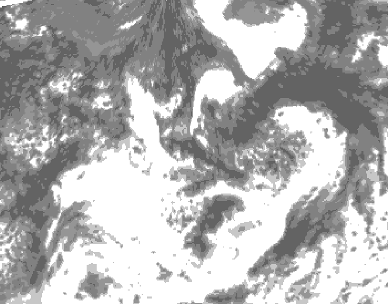 GDPS total cloud 162 hour forecast chart for Canada based on 2026/08/15 0000Z data