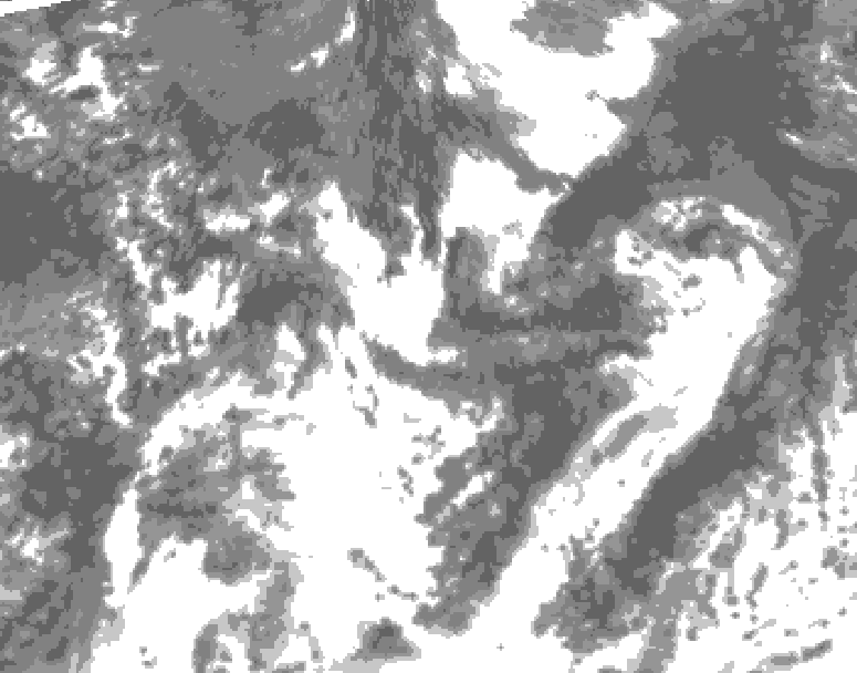 GDPS total cloud 180 hour forecast chart for Canada based on 2026/08/15 0000Z data