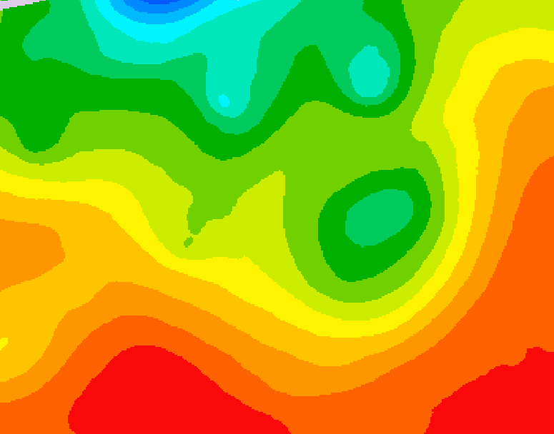 GDPS 500 millibar geopotential height 114 hour forecast chart for Canada based on 2026/08/16 0000Z data