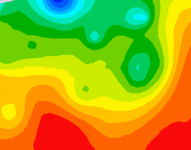 GDPS 500 millibar geopotential height 138 hour forecast chart for Canada based on 2026/08/16 0000Z data