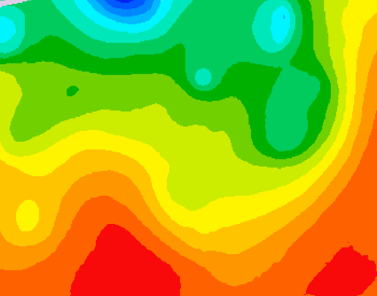 GDPS 500 millibar geopotential height 150 hour forecast chart for Canada based on 2026/08/16 0000Z data