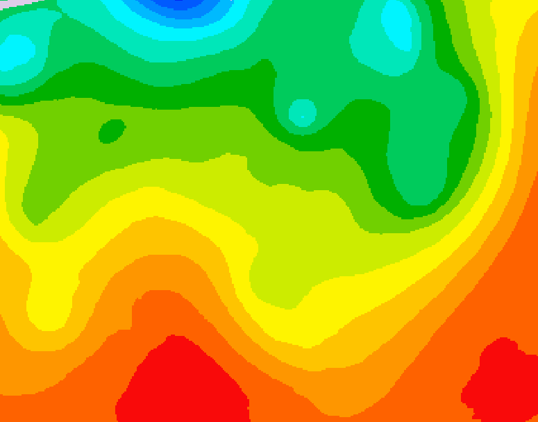 GDPS 500 millibar geopotential height 156 hour forecast chart for Canada based on 2026/08/16 0000Z data