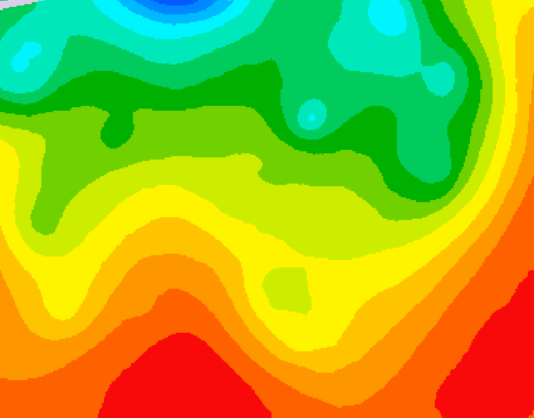 GDPS 500 millibar geopotential height 162 hour forecast chart for Canada based on 2026/08/16 0000Z data