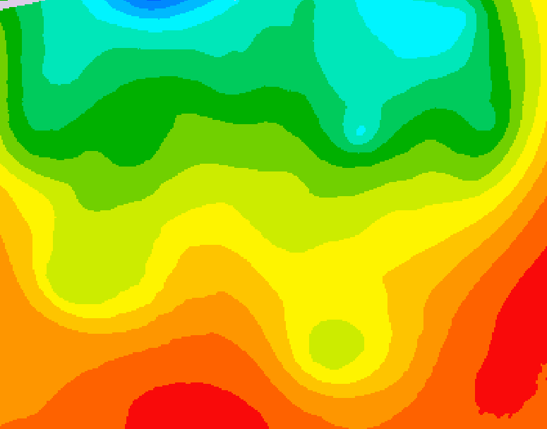 GDPS 500 millibar geopotential height 180 hour forecast chart for Canada based on 2026/08/16 0000Z data