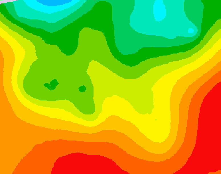 GDPS 500 millibar geopotential height 216 hour forecast chart for Canada based on 2026/08/16 0000Z data