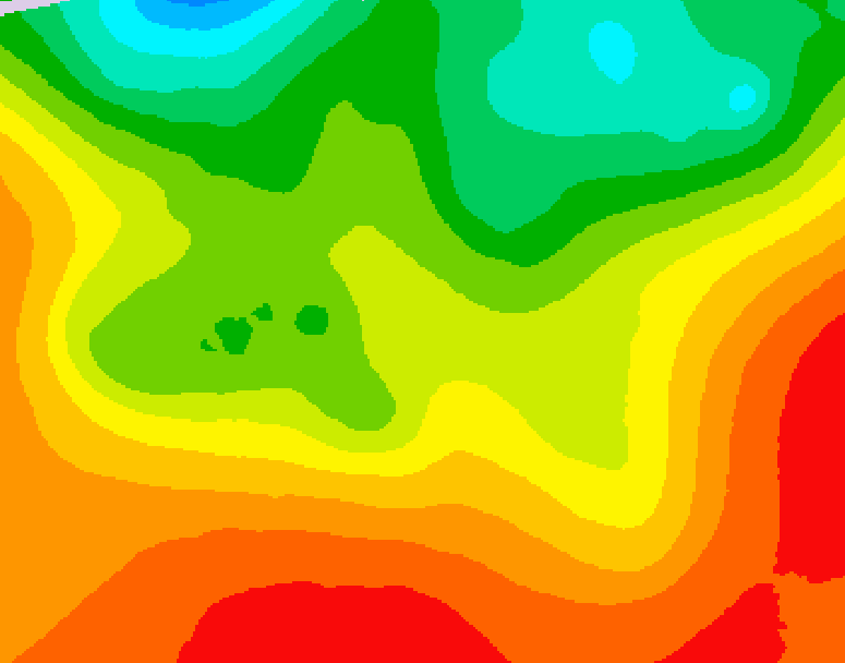 GDPS 500 millibar geopotential height 222 hour forecast chart for Canada based on 2026/08/16 0000Z data