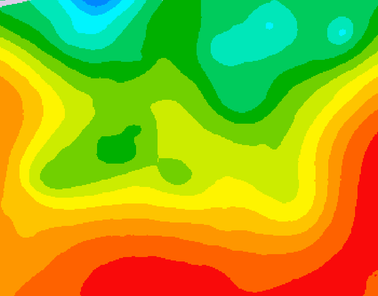 GDPS 500 millibar geopotential height 234 hour forecast chart for Canada based on 2026/08/16 0000Z data