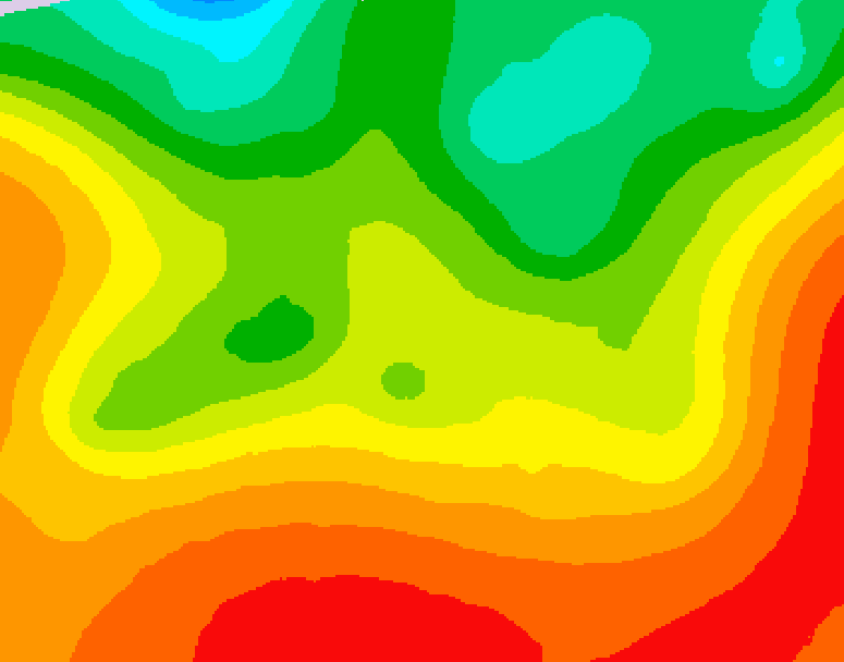 GDPS 500 millibar geopotential height 240 hour forecast chart for Canada based on 2026/08/16 0000Z data