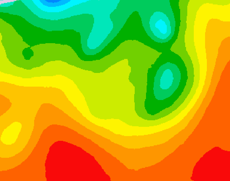 GDPS 500 millibar geopotential height 120 hour forecast chart for Canada based on 2026/08/16 1200Z data