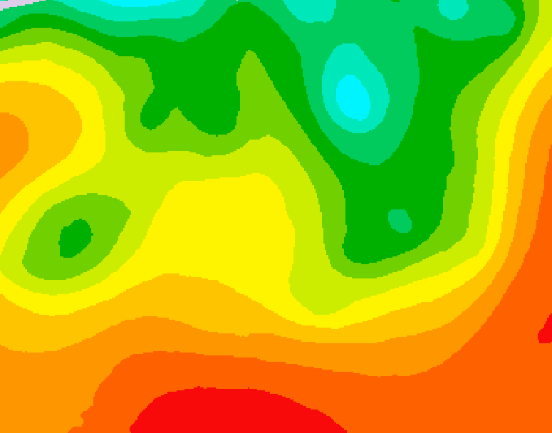 GDPS 500 millibar geopotential height 240 hour forecast chart for Canada based on 2026/08/16 1200Z data