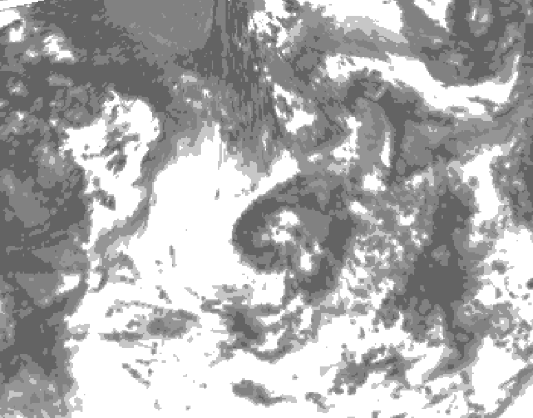 GDPS total cloud 060 hour forecast chart for Canada based on 2026/08/16 0000Z data