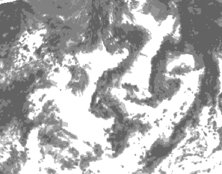 GDPS total cloud 150 hour forecast chart for Canada based on 2026/08/16 0000Z data