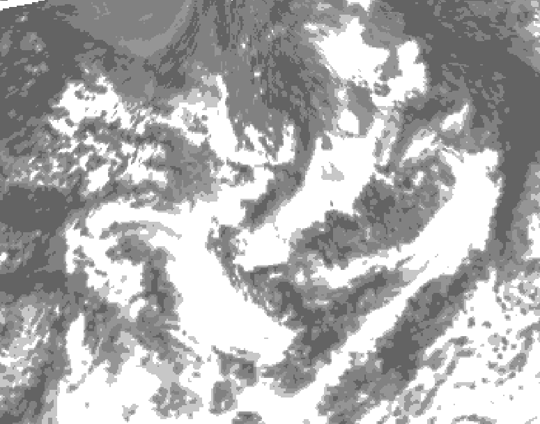 GDPS total cloud 144 hour forecast chart for Canada based on 2026/08/16 1200Z data
