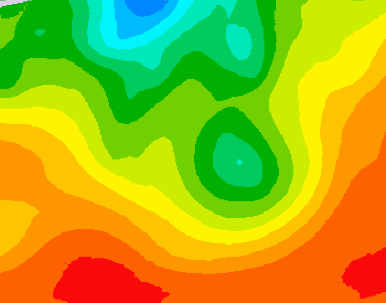 GDPS 500 millibar geopotential height 072 hour forecast chart for Canada based on 2026/08/17 0000Z data