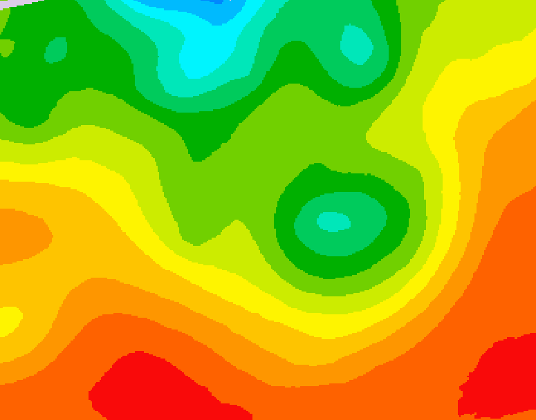GDPS 500 millibar geopotential height 084 hour forecast chart for Canada based on 2026/08/17 0000Z data