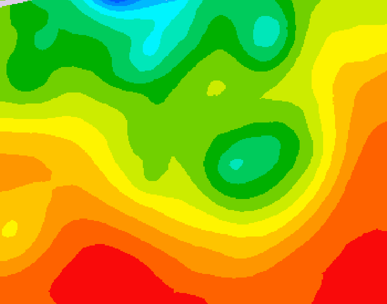 GDPS 500 millibar geopotential height 090 hour forecast chart for Canada based on 2026/08/17 0000Z data