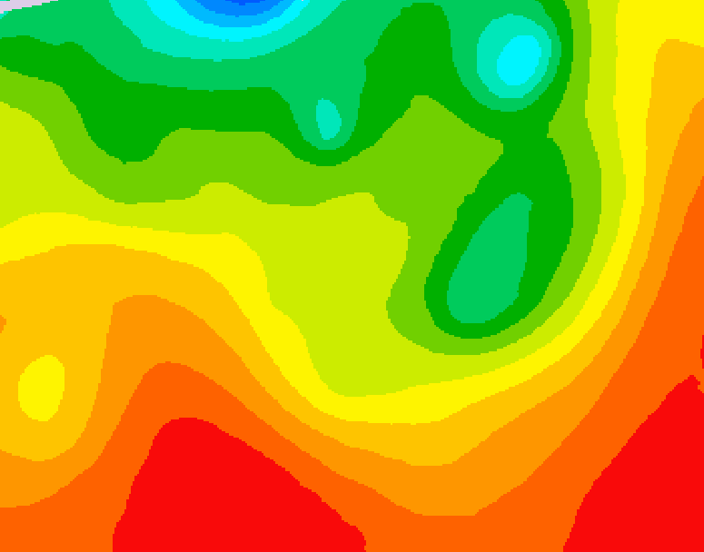 GDPS 500 millibar geopotential height 114 hour forecast chart for Canada based on 2026/08/17 0000Z data