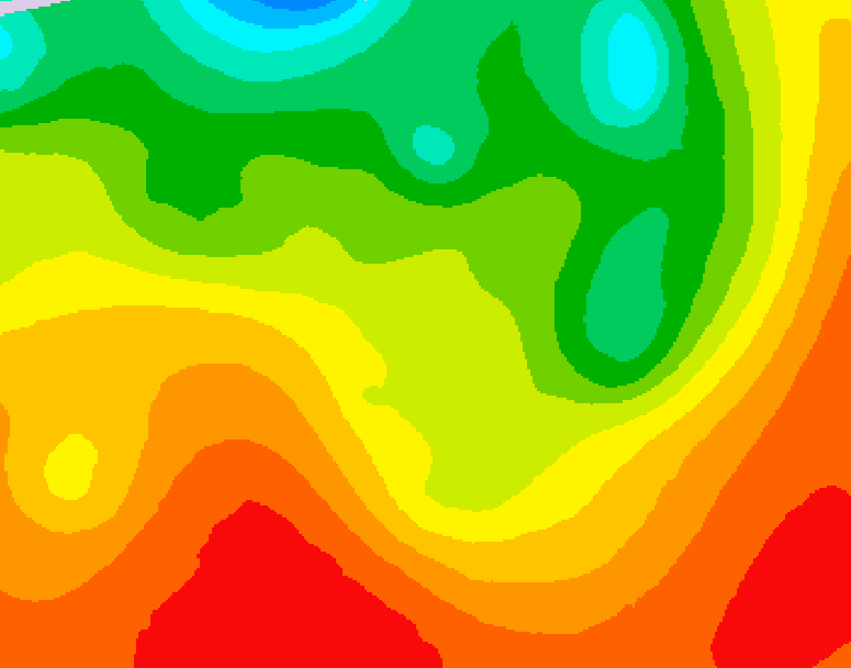 GDPS 500 millibar geopotential height 126 hour forecast chart for Canada based on 2026/08/17 0000Z data