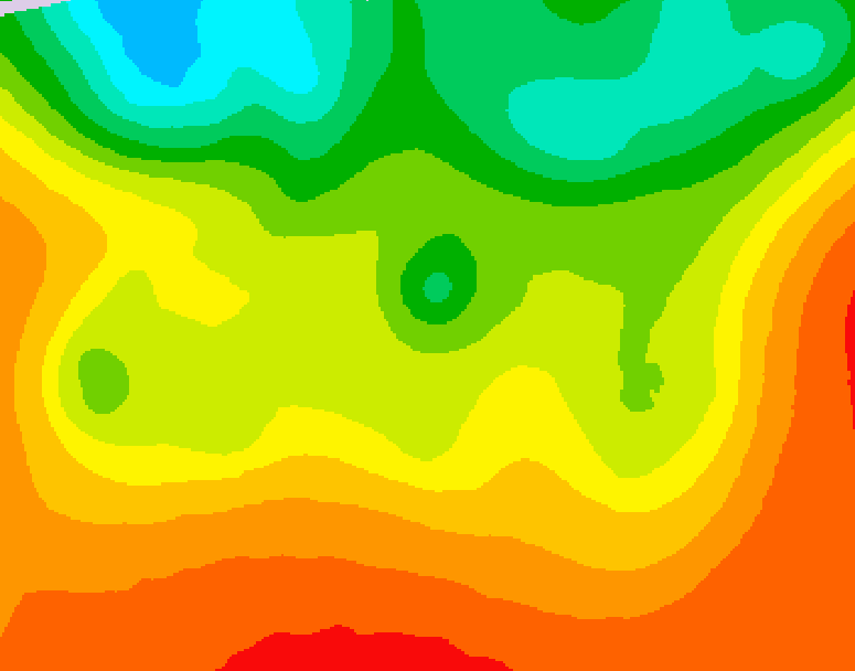 GDPS 500 millibar geopotential height 222 hour forecast chart for Canada based on 2026/08/17 0000Z data