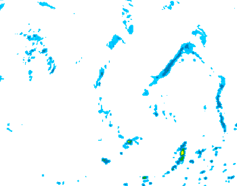 GDPS precipitation 102 hour forecast chart for Canada based on 2026/08/17 0000Z data