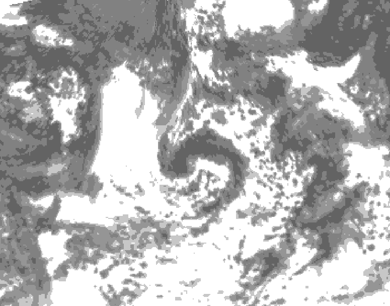 GDPS total cloud 024 hour forecast chart for Canada based on 2026/08/17 0000Z data