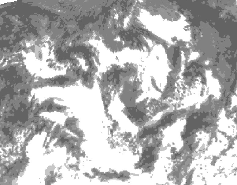 GDPS total cloud 138 hour forecast chart for Canada based on 2026/08/17 0000Z data