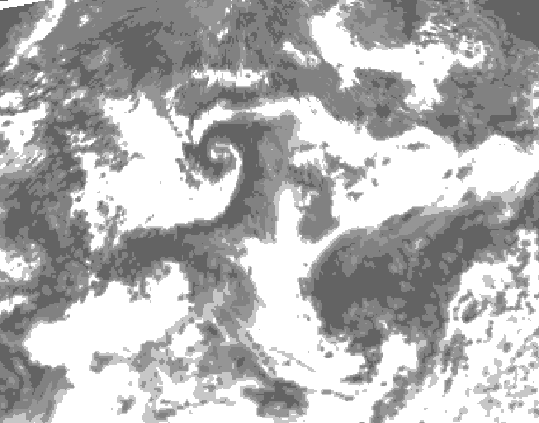 GDPS total cloud 174 hour forecast chart for Canada based on 2026/08/17 0000Z data