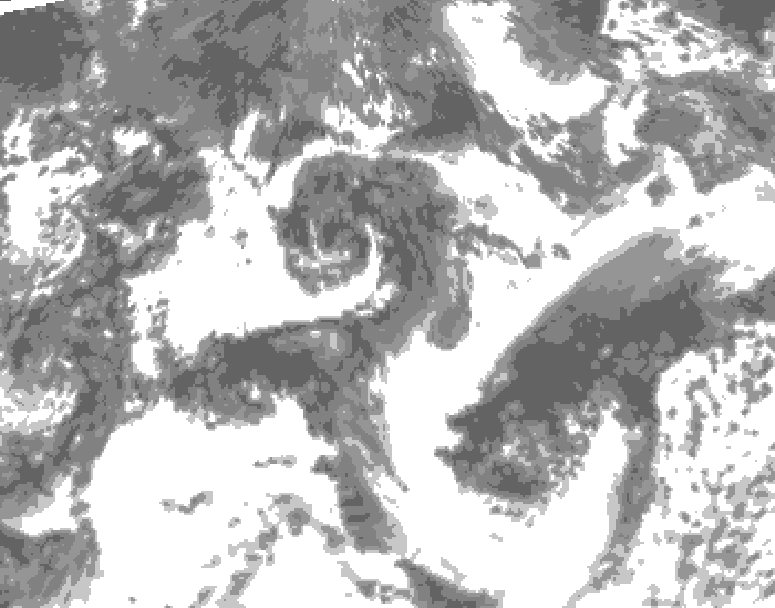 GDPS total cloud 186 hour forecast chart for Canada based on 2026/08/17 0000Z data