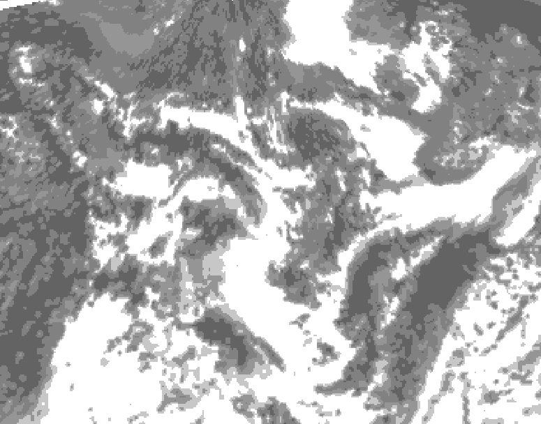 GDPS total cloud 144 hour forecast chart for Canada based on 2026/08/17 1200Z data