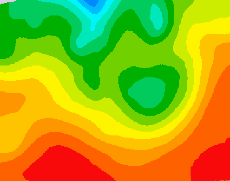 GDPS 500 millibar geopotential height 066 hour forecast chart for Canada based on 2026/08/18 0000Z data